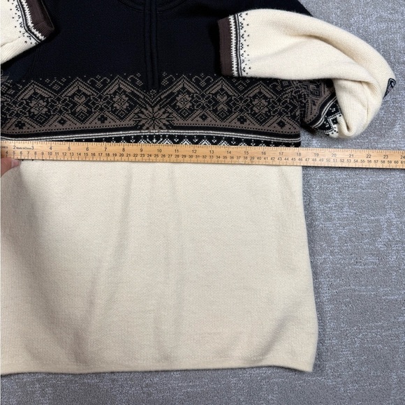 Dale Of Norway Maritza Mernio Wool Women’s Zip Down Sweater Size Large - Picture 3 of 7